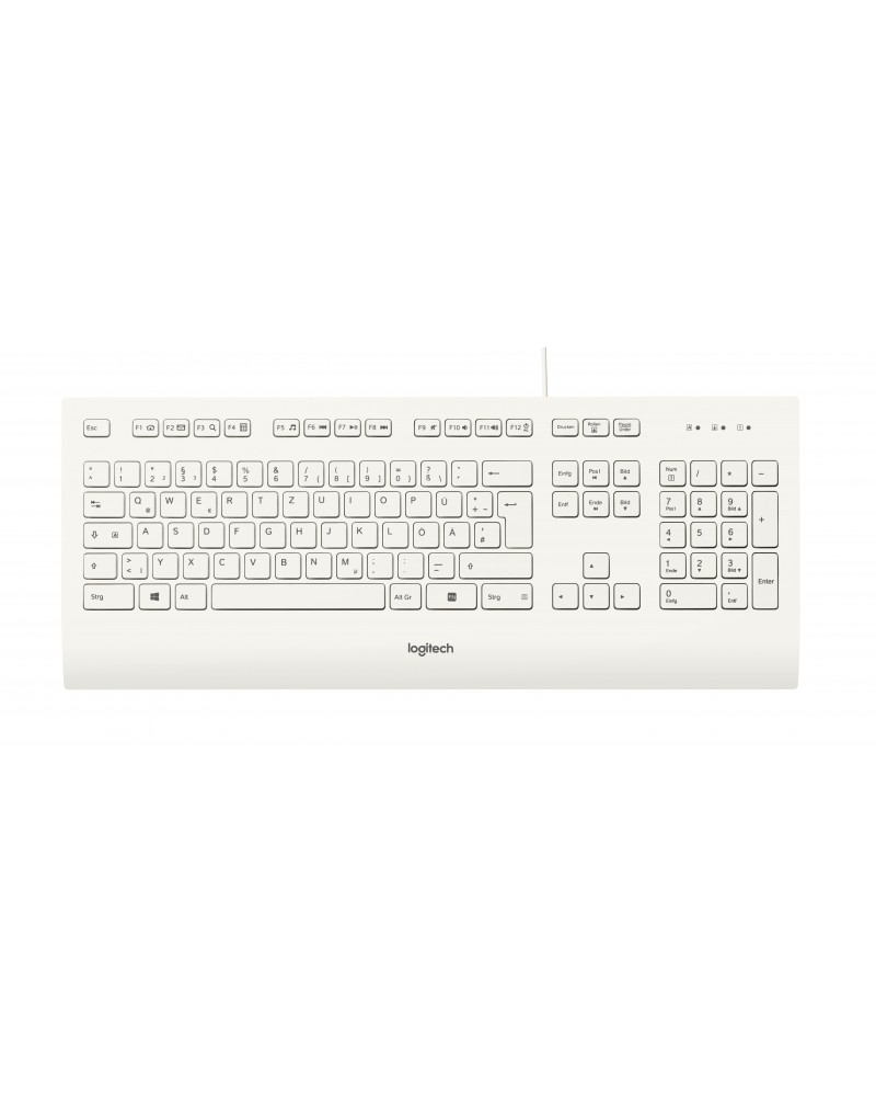 icecat_Logitech Keyboard K280e for Business clavier USB QWERTZ Allemand Blanc