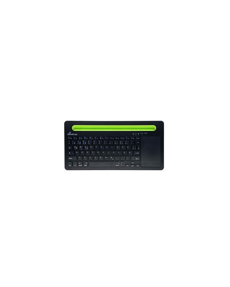 icecat_MediaRange MROS131 klávesnice Bluetooth QWERTZ Německý, švýcarský Černá, Zelená