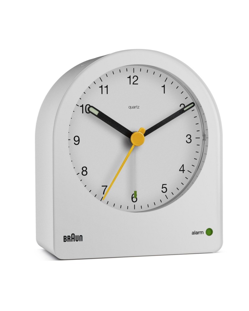 icecat_Braun BC22 Reloj despertador analógico Blanco, Amarillo