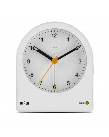 icecat_Braun BC22 Reloj despertador analógico Blanco, Amarillo