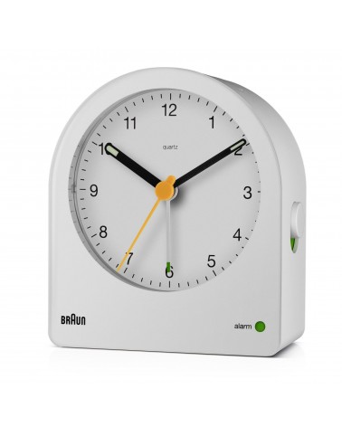 icecat_Braun BC22 Reloj despertador analógico Blanco, Amarillo