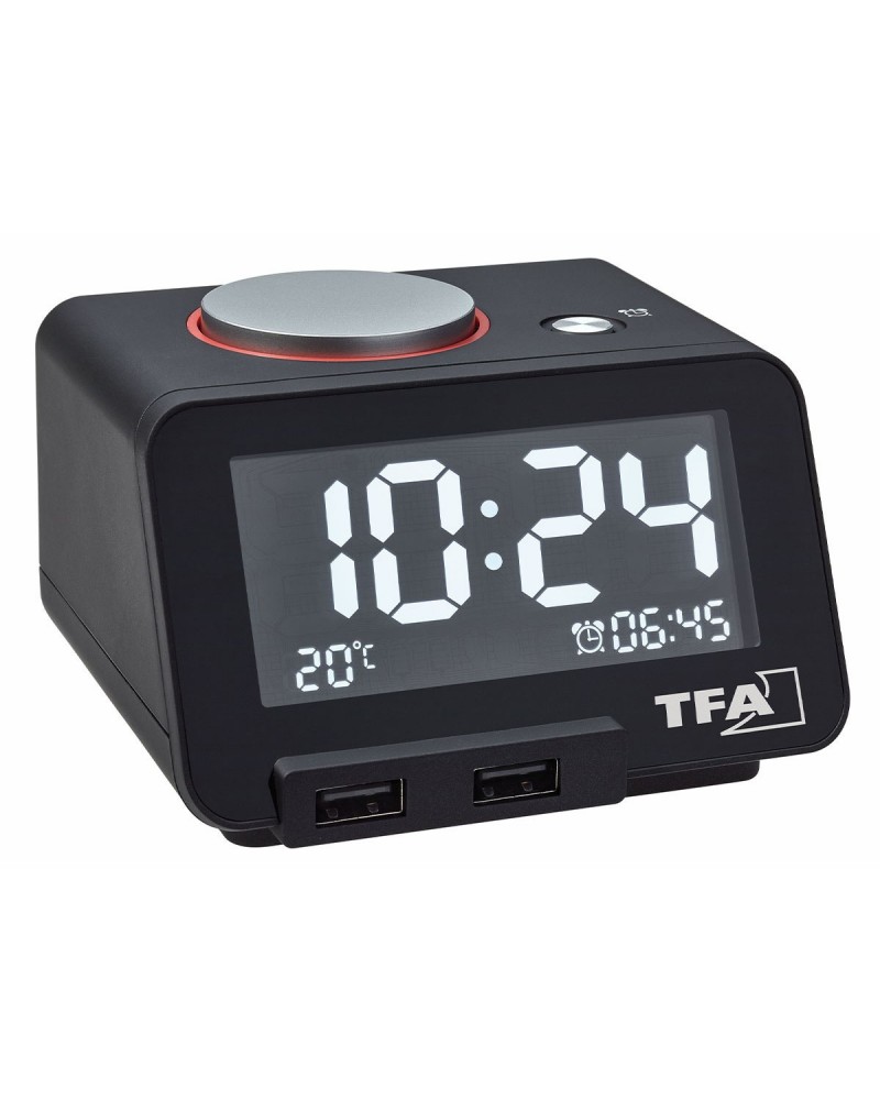 icecat_TFA-Dostmann Homtime Quartz alarm clock Black