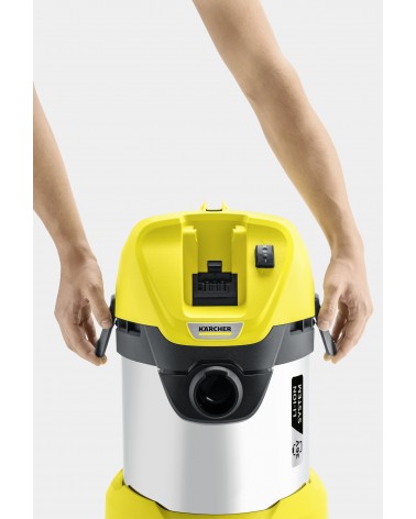 icecat_Kärcher WD 3 Battery Premium 17 L Aspiratore a cilindro Secco e bagnato 300 W Sacchetto per la polvere