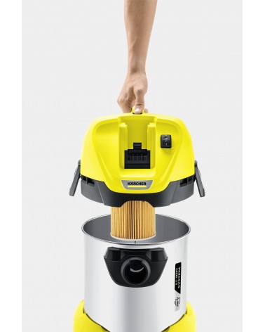 icecat_Kärcher WD 3 Battery Premium 17 L Aspiratore a cilindro Secco e bagnato 300 W Sacchetto per la polvere