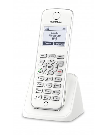 icecat_AVM FRITZ!Fon M2, DE Téléphone DECT Identification de l'appelant Blanc