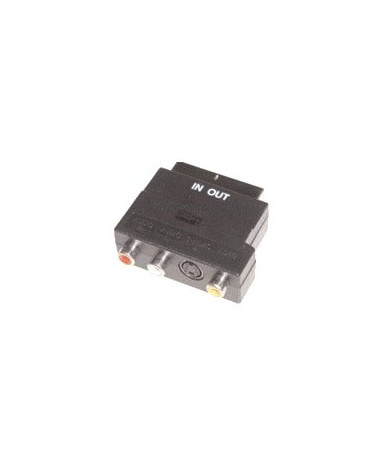 icecat_e+p VC 915 cavo e adattatore video SCART (21-pin) 3 x RCA + S-Video Nero