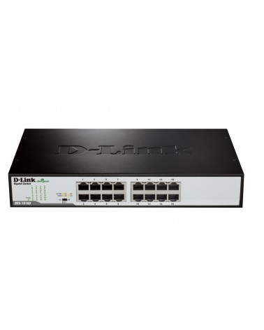 icecat_D-Link DGS-1016D E switch No administrado Negro, Metálico