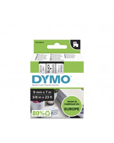 icecat_DYMO D1 - Standard Étiquettes - Noir sur transparent - 9mm x 7m