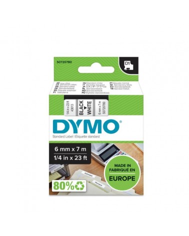 icecat_DYMO D1 Standard - Black on White - 6mm páska pro tvorbu štítků Černá na bílé