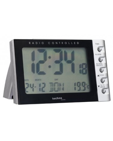 icecat_Technoline WT 188 despertador Reloj de sobremesa digital Negro, Plata