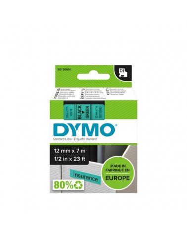 icecat_DYMO D1 - Standard Étiquettes - Noir sur vert - 12mm x 7m