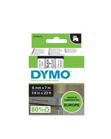 icecat_DYMO D1 - Standard Etichette - Nero su trasparente - 6mm x 7m