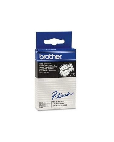 icecat_Brother TC-201 cinta para impresora de etiquetas Negro sobre blanco