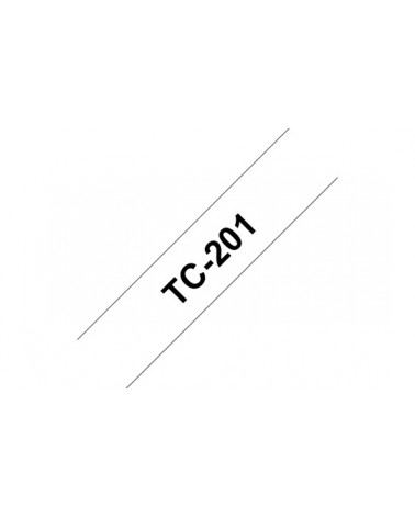 icecat_Brother TC-201 cinta para impresora de etiquetas Negro sobre blanco