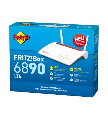 icecat_AVM FRITZ!Box 6890 LTE bezdrátový router Gigabit Ethernet Dvoupásmový (2,4 GHz   5 GHz) 3G 4G Černá, Červená, Bílá