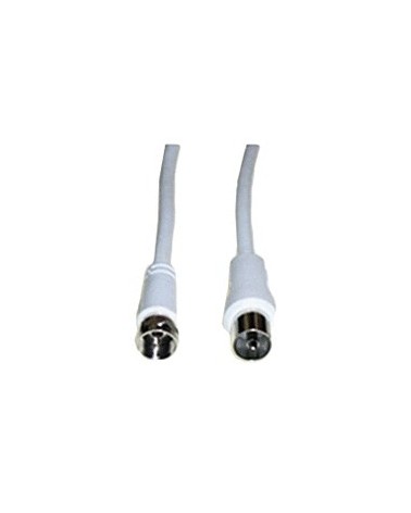 icecat_e+p FK 15 coaxial cable 1.5 m F plug coax jack White