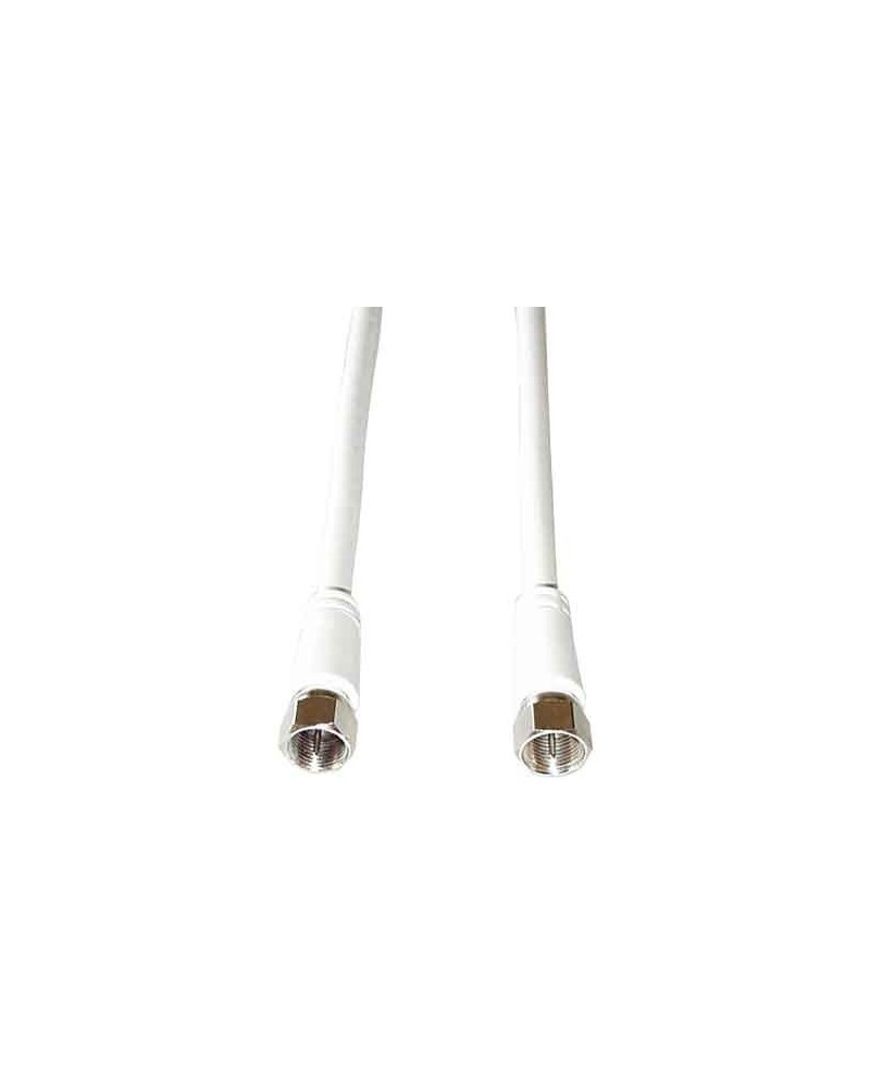 icecat_e+p FA 50 coaxial cable 5 m F plug White
