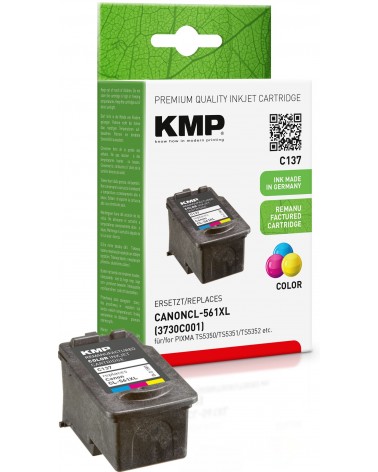 icecat_KMP C137 inkoustová náplň 3 kusů Kompatibilní Vysoká (XL) výtěžnost Azurová, Purpurová, Žlutá