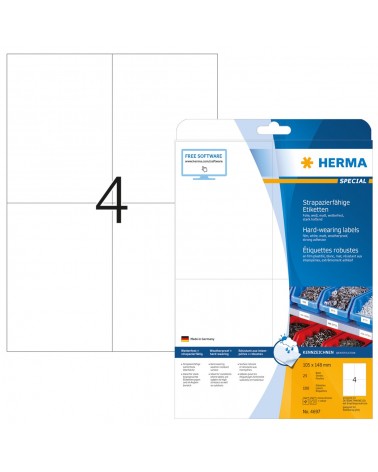 icecat_HERMA 4697 etichetta per stampante Bianco Etichetta per stampante autoadesiva