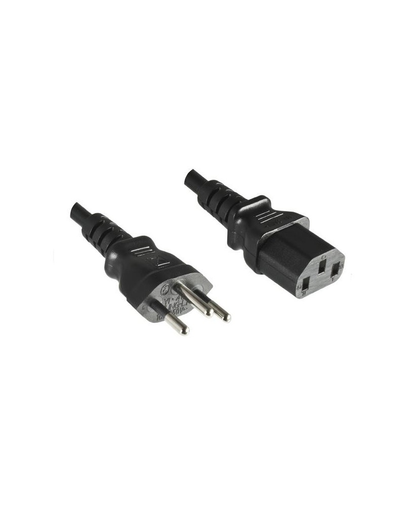 icecat_DINIC CB-N-S-I cable de transmisión Negro 1,8 m Enchufe tipo J C13 acoplador