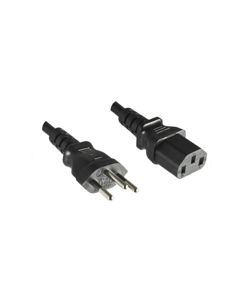 icecat_DINIC CB-N-S-I câble électrique Noir 1,8 m Prise d'alimentation type J Coupleur C13