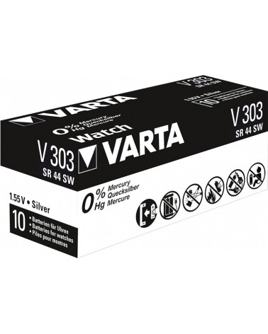 icecat_Varta V303 Batería de un solo uso SR44 Óxido de plata