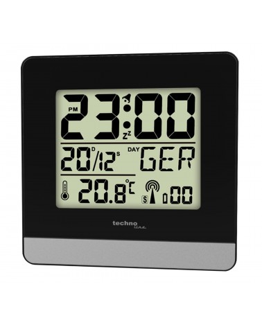 icecat_Technoline WT260 Reloj despertador digital Negro, Plata