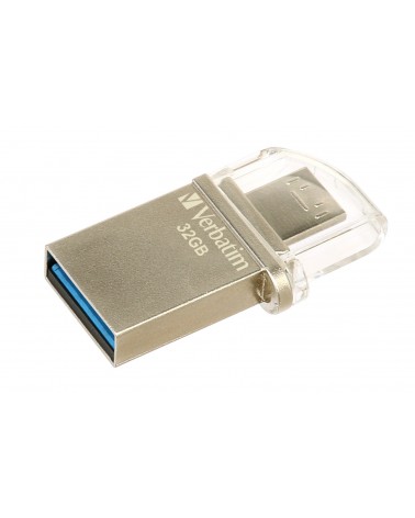 icecat_Verbatim Store 'n' Go OTG Micro USB paměť 32 GB USB Type-A   Micro-USB 3.2 Gen 1 (3.1 Gen 1) Stříbrná