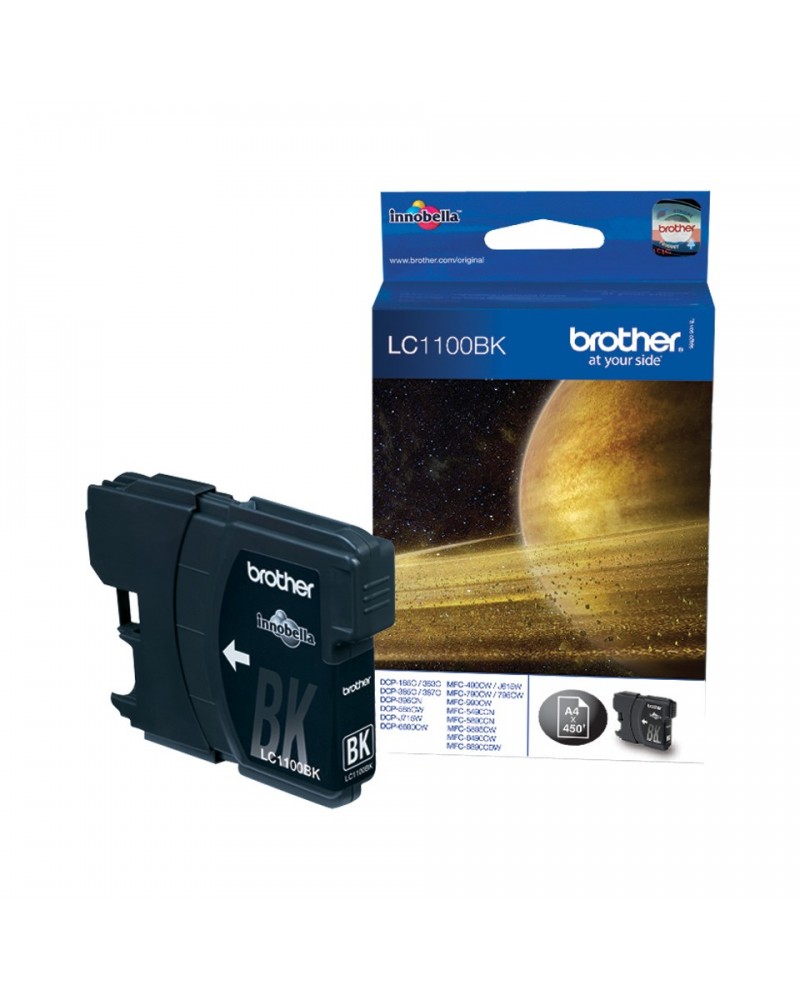 icecat_Brother LC-1100BK Black Ink Cartridge cartucho de tinta 1 pieza(s) Original Negro