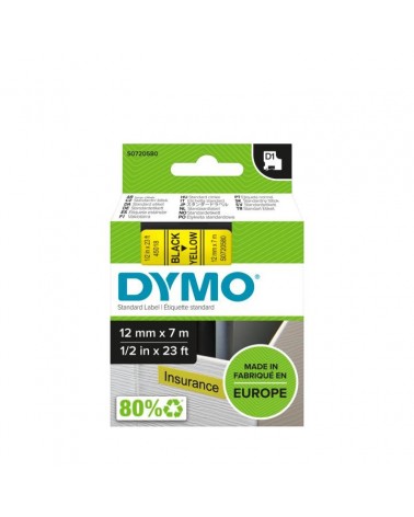 icecat_DYMO D1 - Etiquetas estándar - Negro sobre amarillo - 12mm x 7m