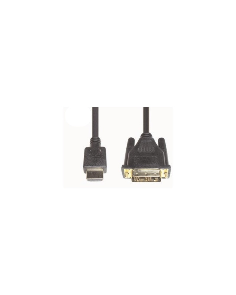 icecat_e+p HDMI 3 adaptador de cable de vídeo 2 m DVI-D Negro
