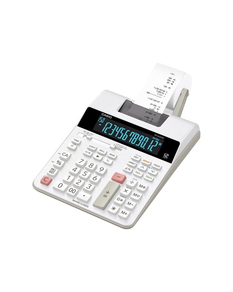 icecat_Casio FR-2650RC calcolatrice Desktop Calcolatrice con stampa Nero, Bianco