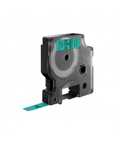 icecat_DYMO D1 - Standard Etichette - Nero su verde - 9mm x 7m