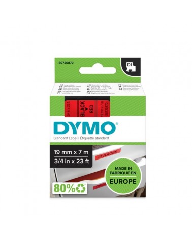icecat_DYMO D1 - Standard Etichette - Nero su rosso - 19mm x 7m