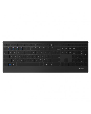 icecat_Rapoo 9500M teclado RF inalámbrico QWERTZ Alemán Negro