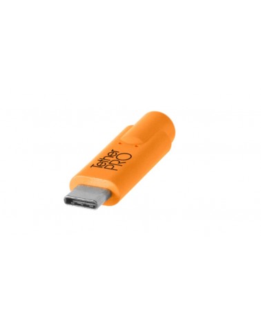icecat_Tether Tools CUC2415-ORG câble USB 4,6 m USB 2.0 USB C Mini-USB B Orange