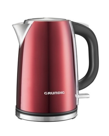 icecat_Grundig WK 6330 electric kettle 1.7 L 3000 W Red, Stainless steel