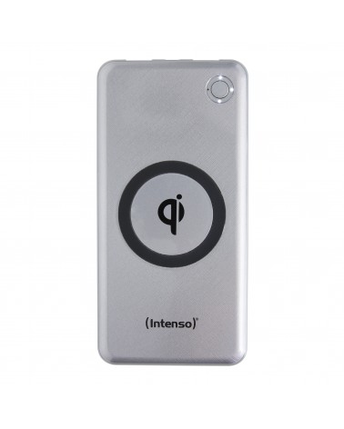 icecat_Intenso WPD10000 batteria portatile Polimeri di litio (LiPo) 10000 mAh Carica wireless Argento