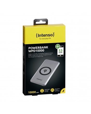 icecat_Intenso WPD10000 batería externa Polímero de litio 10000 mAh Cargador inalámbrico Plata