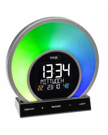 icecat_TFA-Dostmann Soluna Quartz alarm clock Black, Transparent