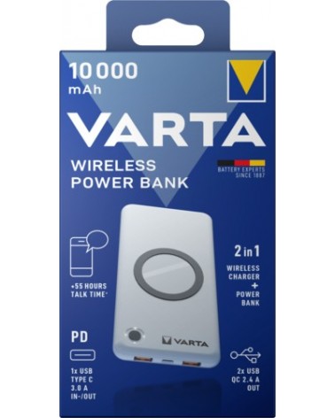 icecat_Varta 57913 Lithium Polymer (LiPo) 10000 mAh Wireless charging White