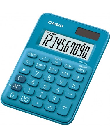 icecat_Casio MS-7UC calculatrice Bureau Calculatrice à écran Bleu