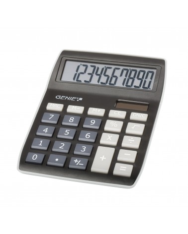 icecat_Genie 840 BK calculadora Escritorio Pantalla de calculadora Negro, Gris