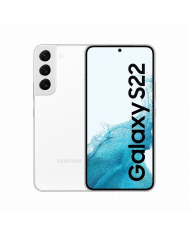 icecat_Samsung Galaxy S22 SM-S901B 15,5 cm (6.1") Dual SIM Android 12 5G USB typu C 8 GB 128 GB 3700 mAh Bílá
