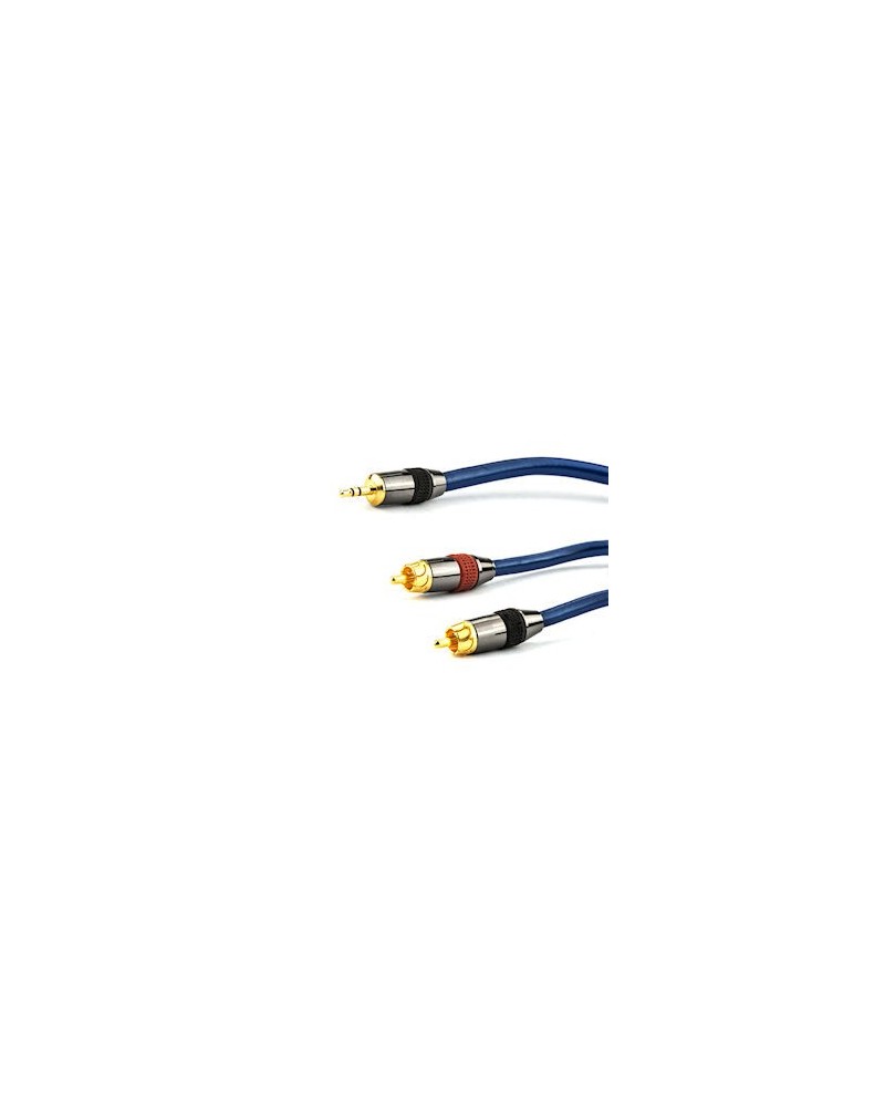 icecat_e+p B 813 cable de audio 1,5 m 3,5mm 2 x RCA Azul