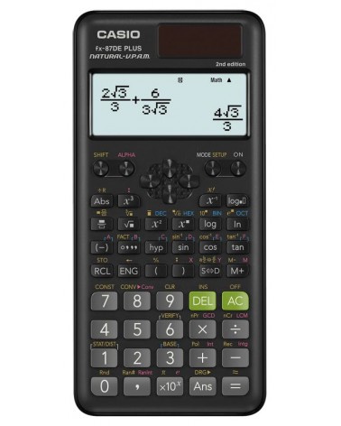 icecat_Casio FX-87DE Plus 2nd edition calculadora Bolsillo Calculadora científica Negro