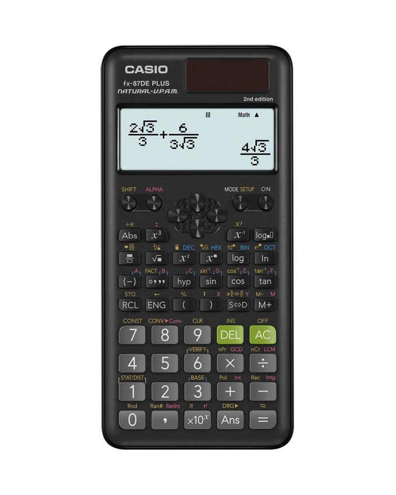 icecat_Casio FX-87DE Plus 2nd edition calculator Pocket Scientific Black