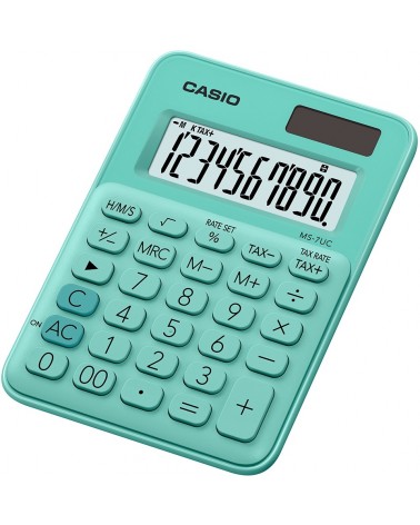 icecat_Casio MS-7UC kalkulačka Desktop Kalkulačka s displejem Zelená