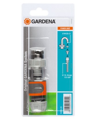 icecat_Gardena 18285-20 water hose fitting Hose connector Grey, Orange 1 pc(s)