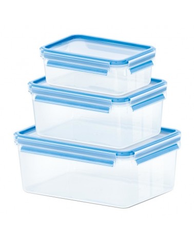 icecat_EMSA 508567 boîte hermétique alimentaire Rectangulaire Bleu, Translucide 3 pièce(s)